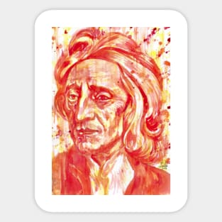 JOHN LOCKE watercolor portrait Sticker